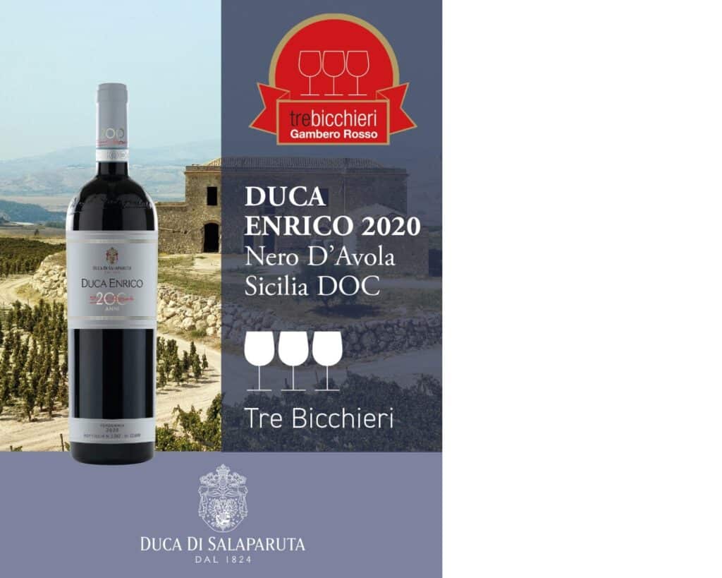 Duca Enrico 2020 - tre bicchieri Gambero Rosso